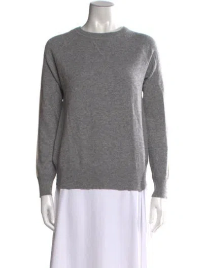 Pre-owned Theory Cashmere Crew Neck Sweater In Gray