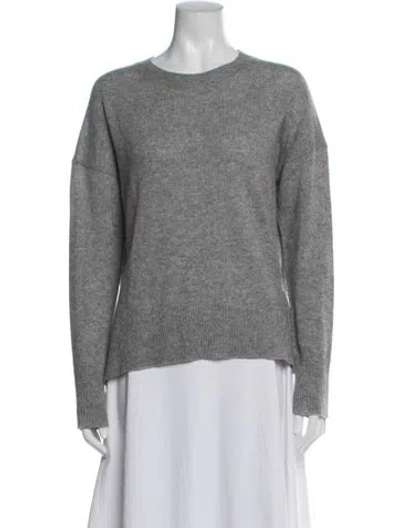 Pre-owned Theory Cashmere Crew Neck Sweater In Gray