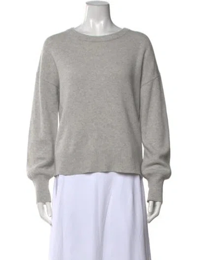Pre-owned Theory Cashmere Crew Neck Sweater In Gray