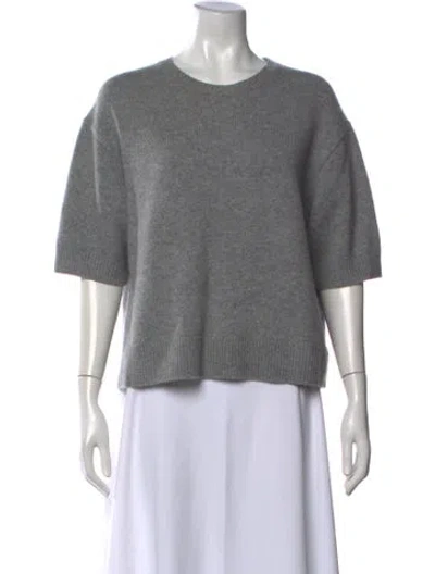 Pre-owned Theory Cashmere Crew Neck Sweater In Gray