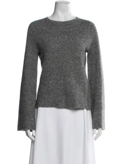 Pre-owned Theory Cashmere Crew Neck Sweater In Gray