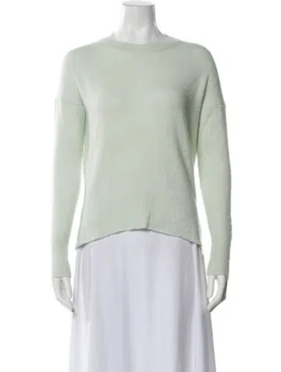 Pre-owned Theory Cashmere Crew Neck Sweater In Green