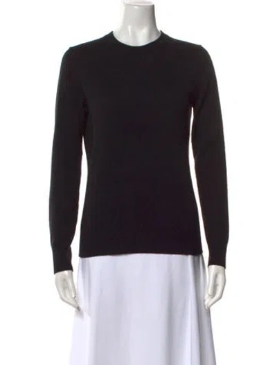 Pre-owned Theory Cashmere Crew Neck Sweater In Green