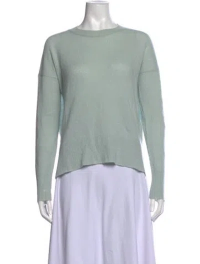 Pre-owned Theory Cashmere Crew Neck Sweater In Green
