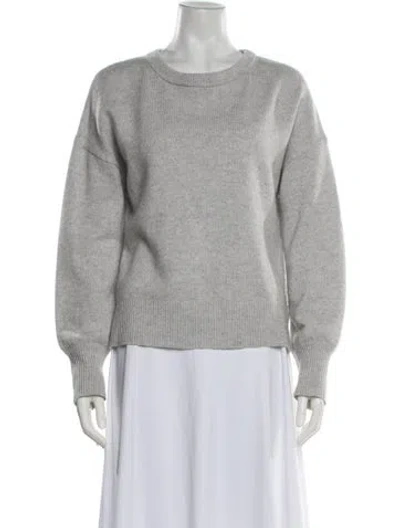 Pre-owned Theory Cashmere Crew Neck Sweater In Grey