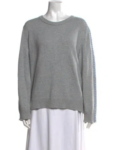 Pre-owned Theory Cashmere Crew Neck Sweater In Grey