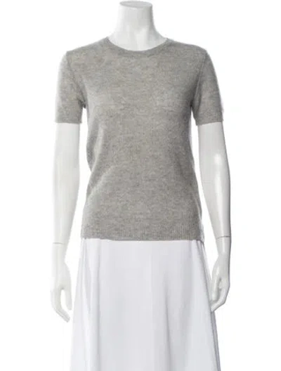 Pre-owned Theory Cashmere Crew Neck Sweater In Grey