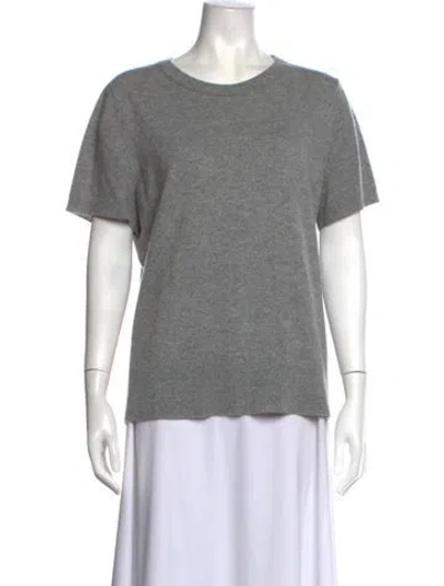 Pre-owned Theory Cashmere Crew Neck Sweater In Grey