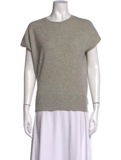 Pre-owned Theory Cashmere Crew Neck Sweater In Grey