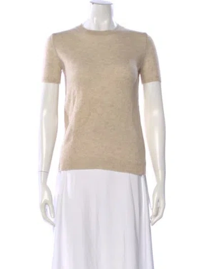 Pre-owned Theory Cashmere Crew Neck Sweater In Neutral