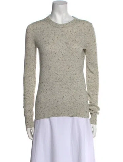 Pre-owned Theory Cashmere Crew Neck Sweater In Neutral