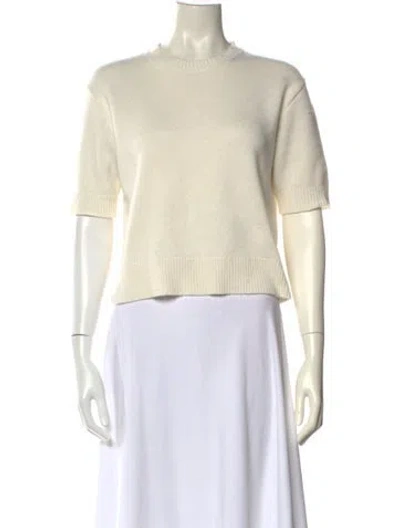 Pre-owned Theory Cashmere Crew Neck Sweater In Neutral