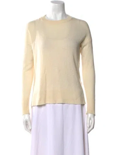Pre-owned Theory Cashmere Crew Neck Sweater In Neutral