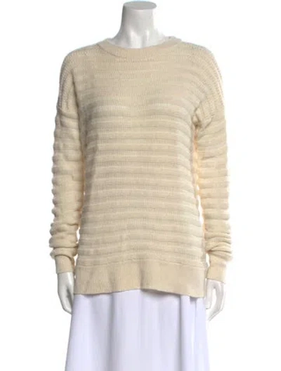 Pre-owned Theory Cashmere Crew Neck Sweater In Neutral