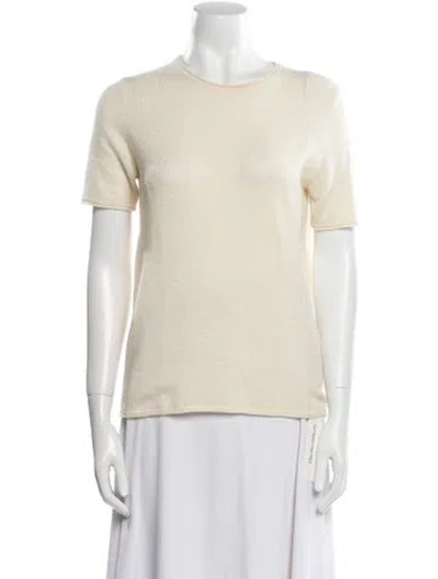 Pre-owned Theory Cashmere Crew Neck Sweater In Neutral