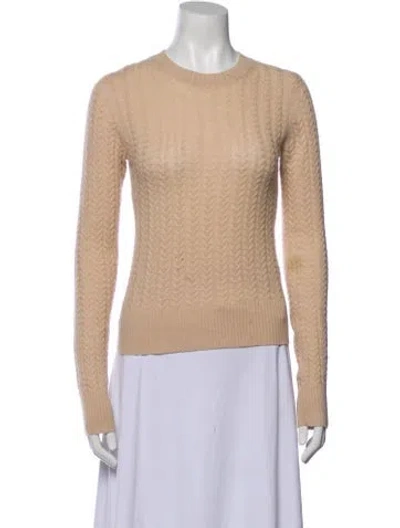 Pre-owned Theory Cashmere Crew Neck Sweater In Neutral