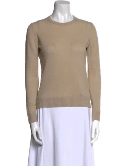 Pre-owned Theory Cashmere Crew Neck Sweater In Neutral