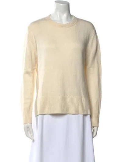 Pre-owned Theory Cashmere Crew Neck Sweater In Neutral