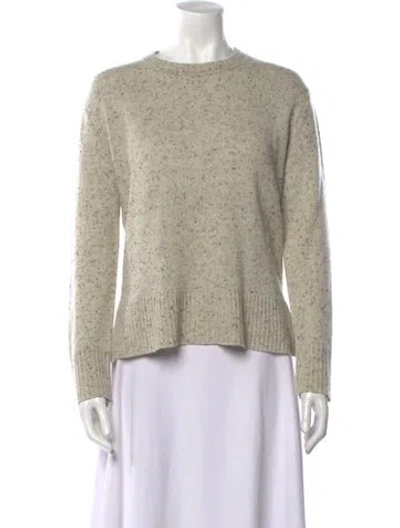 Pre-owned Theory Cashmere Crew Neck Sweater In Neutral