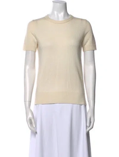 Pre-owned Theory Cashmere Crew Neck Sweater In Neutral