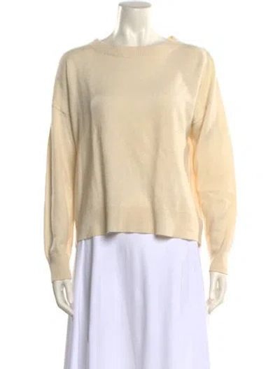 Pre-owned Theory Cashmere Crew Neck Sweater In Neutral