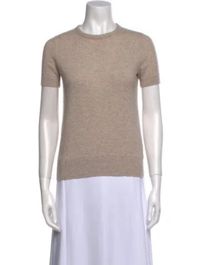 Pre-owned Theory Cashmere Crew Neck Sweater In Neutral