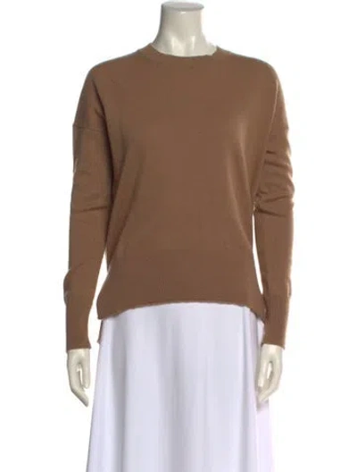 Pre-owned Theory Cashmere Crew Neck Sweater In Neutral