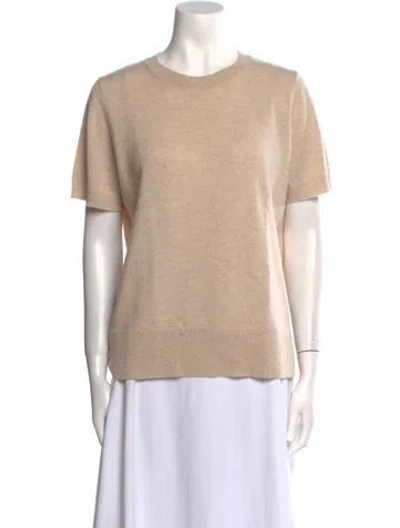 Pre-owned Theory Cashmere Crew Neck Sweater In Neutral