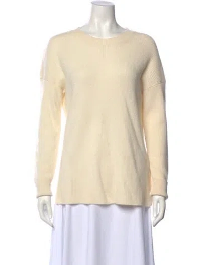 Pre-owned Theory Cashmere Crew Neck Sweater In Neutral