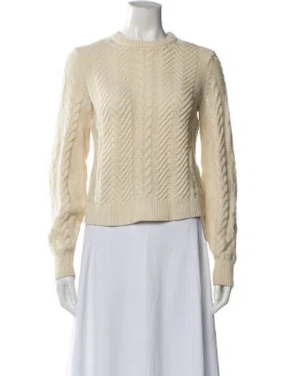 Pre-owned Theory Cashmere Crew Neck Sweater In Neutral