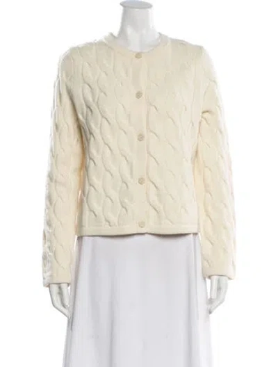 Pre-owned Theory Cashmere Crew Neck Sweater In Neutral