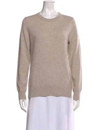 Pre-owned Theory Cashmere Crew Neck Sweater In Neutral