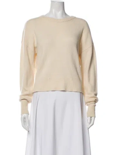 Pre-owned Theory Cashmere Crew Neck Sweater In Neutral
