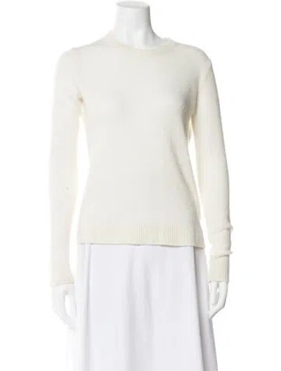 Pre-owned Theory Cashmere Crew Neck Sweater In Neutral