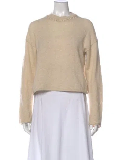 Pre-owned Theory Cashmere Crew Neck Sweater In Neutral
