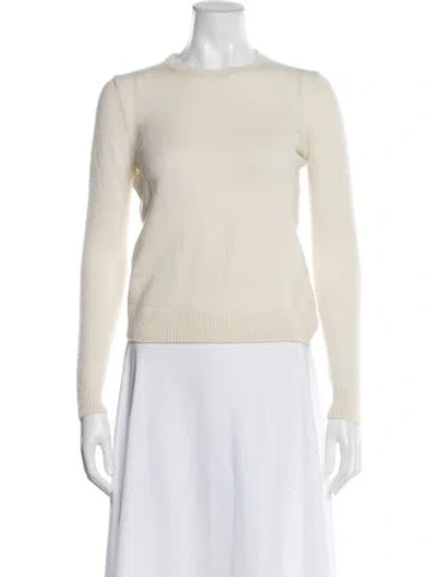 Pre-owned Theory Cashmere Crew Neck Sweater In Neutral