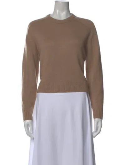 Pre-owned Theory Cashmere Crew Neck Sweater In Neutral