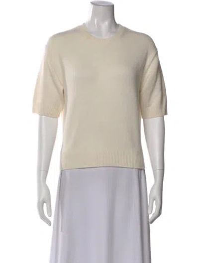 Pre-owned Theory Cashmere Crew Neck Sweater In Neutral