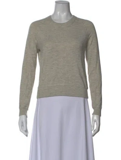 Pre-owned Theory Cashmere Crew Neck Sweater In Neutral
