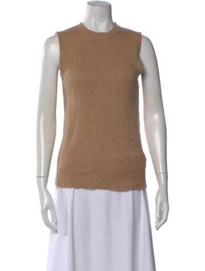 Pre-owned Theory Cashmere Crew Neck Sweater In Neutral
