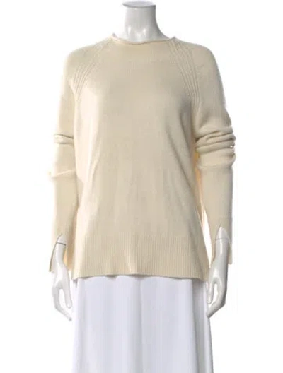 Pre-owned Theory Cashmere Crew Neck Sweater In Neutral