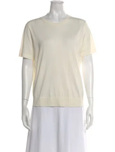 Pre-owned Theory Cashmere Crew Neck Sweater In Neutral