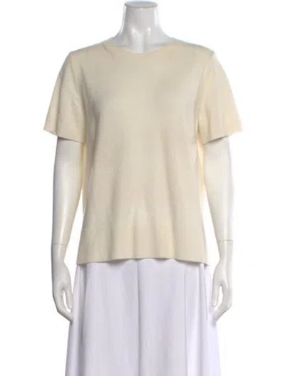 Pre-owned Theory Cashmere Crew Neck Sweater In Neutral