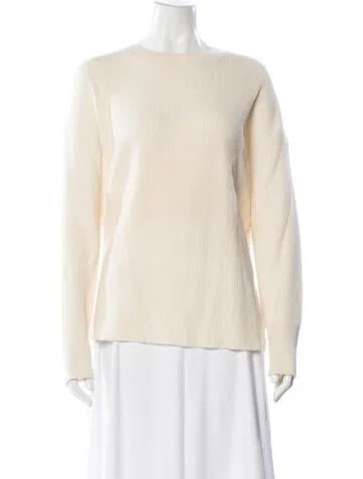 Pre-owned Theory Cashmere Crew Neck Sweater In Neutral