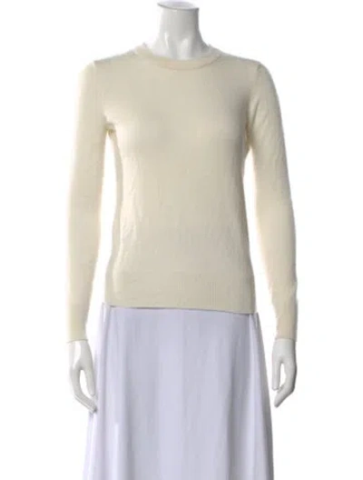 Pre-owned Theory Cashmere Crew Neck Sweater In Neutral