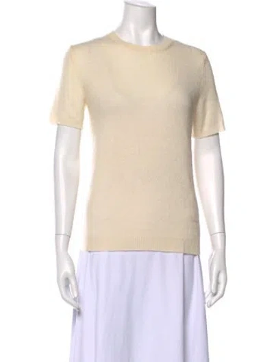 Pre-owned Theory Cashmere Crew Neck Sweater In Neutral