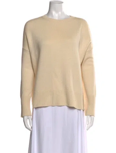 Pre-owned Theory Cashmere Crew Neck Sweater In Neutral