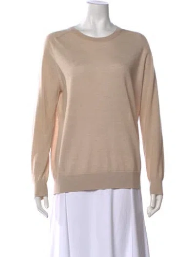 Pre-owned Theory Cashmere Crew Neck Sweater In Neutral