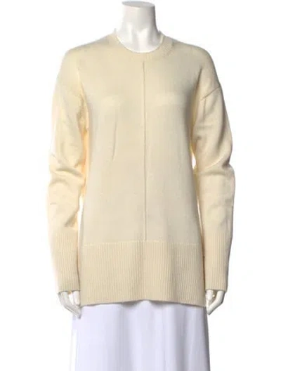 Pre-owned Theory Cashmere Crew Neck Sweater In Neutral