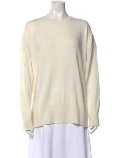 Pre-owned Theory Cashmere Crew Neck Sweater In Neutral